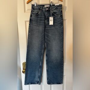 Mango Women's Straight Leg Jeans - Dark Blue